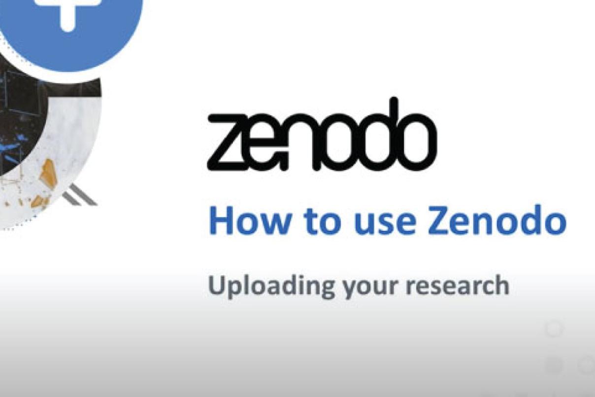 Startbeeld van video met Zenodo logo